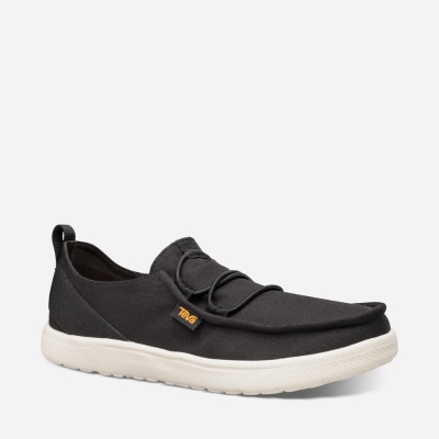 Pánské Slip On Teva Voya Lace Černé - CZ738636